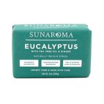 Sunaroma Soap Bar Eucalyptus With Tea Tree and Ginger