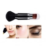 Dual End Makeup Brushes, Powder Foundation Blush & Eye Shadows Retractable Multifunction Cosmetic Brush