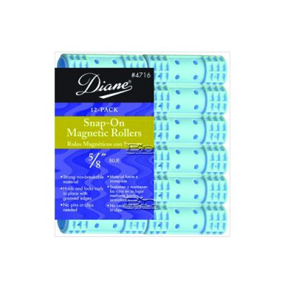 Diane 4716  Snap-On Magnetic Rollers Blue