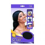 M&M 165 Satin Scarf Black