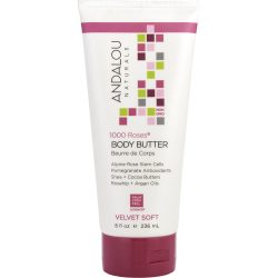 1000 Roses Velvet Soft Body butter --236ml/8oz - Andalou Naturals by Andalou Naturals