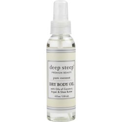 PURE COCONUT DRY BODY OIL 4 OZ - DEEP STEEP by Deep Steep