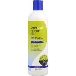 NO POO BLUE Anti-Brass Zero Lather Curl Cleanser 12OZ (PACKAGING MAY VARY) - DEVA by Deva Concepts