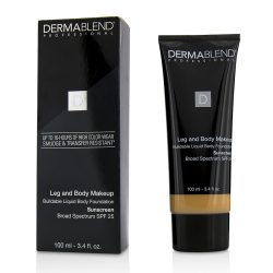 Leg and Body Make Up Buildable Liquid Body Foundation Sunscreen Broad Spectrum SPF 25 - #Light Beige 35C --100ml/3.4oz - Dermablend by Dermablend