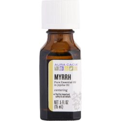 MYRRH IN JOJOBA OIL 0.5 OZ - ESSENTIAL OILS AURA CACIA by Aura Cacia