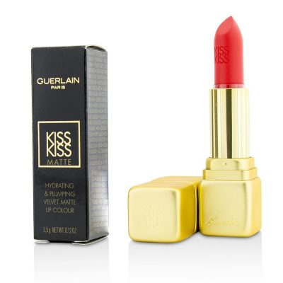 KissKiss Matte Hydrating Matte Lip Colour - # M348 Hot Coral  --3.5g/0.12oz - GUERLAIN by Guerlain