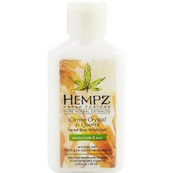 FRESH FUSIONS CITRINE CRYSTAL & QUARTZ HERBAL BODY MOISTURIZER 2.25 OZ - HEMPZ by Hempz