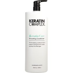 KERATIN CARE SMOOTHING CONDITIONER 33.8 OZ (NEW WHITE PACKAGING) - KERATIN COMPLEX by Keratin Complex