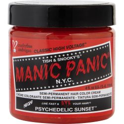 HIGH VOLTAGE SEMI-PERMANENT HAIR COLOR CREAM - # PSYCHEDELIC SUNSET 4 OZ - MANIC PANIC by Manic Panic