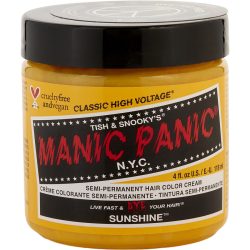 HIGH VOLTAGE SEMI-PERMANENT HAIR COLOR CREAM - # SUNSHINE 4 OZ - MANIC PANIC by Manic Panic
