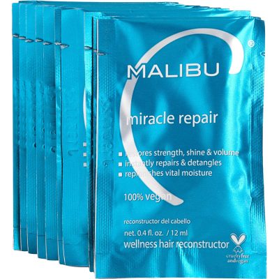 MIRACLE REPAIR WELLNES RECONSTRUCTOR BOX OF 12 0.4 OZ - Malibu Hair Care by Malibu Hair Care