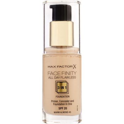 Face Finity All Day Flawless 3 in 1 Foundation SPF20 - #45 Warm Almond --30ml/1oz - Max Factor by Max Factor