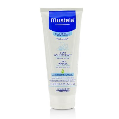 2 In 1 Body & Hair Cleansing gel - For Normal Skin  --200ml/6.76oz - Mustela by Mustela