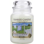 CLEAN COTTON SCENTED LARGE JAR 22 OZ - YANKEE CANDLE by Yankee Candle