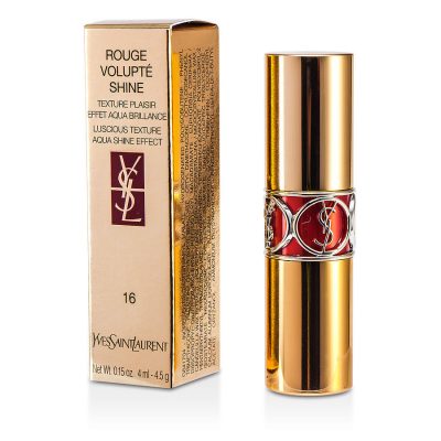 Rouge Volupte Shine - # 16 Orange Impertinent/ Oragne Majorelle  --3.2g/0.11oz - YVES SAINT LAURENT by Yves Saint Laurent