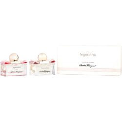 2 Piece Womens Mini Variety With Signorina Edp & Signorina In Fiore Edt And Both Are Spray 1 Oz - Salvatore Ferragamo Variety By Salvatore Ferragamo