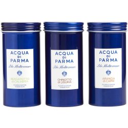 3 Piece Variety With Arancia Di Capri & Chinotto Di Liguria & Bergamotto Di Calabria And All Are Powder Soap 2.5 Oz - Acqua Di Parma Blue Mediterraneo Variety By Acqua Di Parma