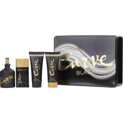 Cologne Spray 4.2 Oz & After Shave Balm 3.4 Oz & Shower Gel 3.4 Oz & Deodorant Stick 1.7 Oz - Curve Black By Liz Claiborne