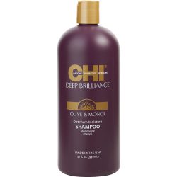 Deep Brilliance Olive & Monoi Optimum Moisture Shampoo 32 Oz - Chi By Chi