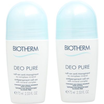 Deo Pure Antiperspirant Roll-On Duo Set --2X75 Ml - Biotherm By Biotherm
