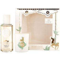 Eau De Cologne Spray 3.4 Oz & Scented Candle 2 Oz - Roger & Gallet Tubereuse Hedonie By Roger & Gallet