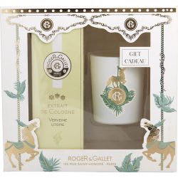 Eau De Cologne Spray 3.4 Oz & Scented Candle 2 Oz - Roger & Gallet Verveine Utopie By Roger & Gallet