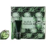 Eau De Parfum Refillable Spray 1 Oz & Body Lotion 1.7 Oz & Parfum Pen 0.10 Oz - Aura Mugler By Thierry Mugler