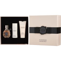 Eau De Parfum Spray 1 Oz & Body Cream 1.3 Oz & Shower Gel 1.7 Oz - Flowerbomb By Viktor & Rolf