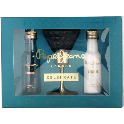 Eau De Parfum Spray 1 Oz & Body Lotion 1.7 Oz & Shower Gel 1.7 Oz - Pepe Jeans Celebrate By Pepe Jeans London