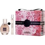 Eau De Parfum Spray 1.7 Oz & Eau De Parfum Spray 0.34 Oz Mini - Flowerbomb By Viktor & Rolf