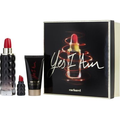 Eau De Parfum Spray 2.5 Oz & Body Lotion 1.7 Oz & Eau De Parfum 0.16 Oz Mini - Yes I Am By Cacharel