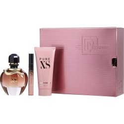 Eau De Parfum Spray 2.7 Oz & Body Lotion 3.4 Oz & Eau De Parfum Spray 0.33 Oz Mini - Pure Xs By Paco Rabanne