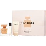 Eau De Parfum Spray 3 Oz & Body Lotion 1.6 Oz & Eau De Parfum Spray 0.33 Oz Mini - Narciso Rodriguez Narciso Ambree By Narciso Rodriguez
