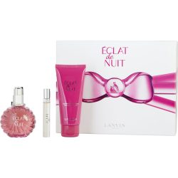 Eau De Parfum Spray 3.3 Oz & Body Lotion 3.4 Oz & Eau De Parfum Spray 0.25 Oz Mini - Eclat De Nuit By Lanvin