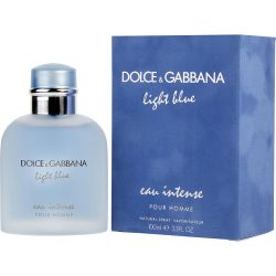 Eau De Parfum Spray 3.3 Oz - D & G Light Blue Eau Intense By Dolce & Gabbana