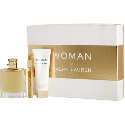 Eau De Parfum Spray 3.4 Oz & Body Lotion 2.5 Oz & Eau De Parfum Rollerball 0.34 Oz Mini - Ralph Lauren Woman By Ralph Lauren