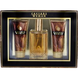 Eau De Parfum Spray 3.4 Oz & Body Lotion 3.4 Oz & Shower Gel 3.4 Oz - Caesars By Caesar'S World