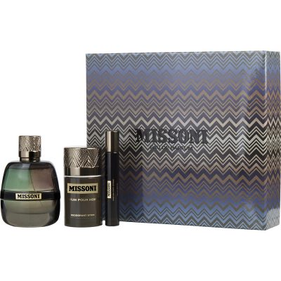 Eau De Parfum Spray 3.4 Oz & Deodorant Stick 2.5 Oz & Eau De Parfum Spray 0.34 Oz - Missoni By Missoni