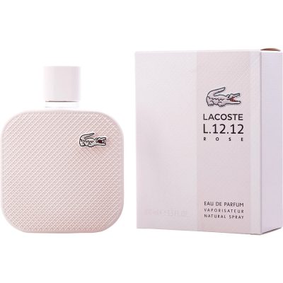 Eau De Parfum Spray 3.4 Oz - Lacoste L.12.12 Rose By Lacoste