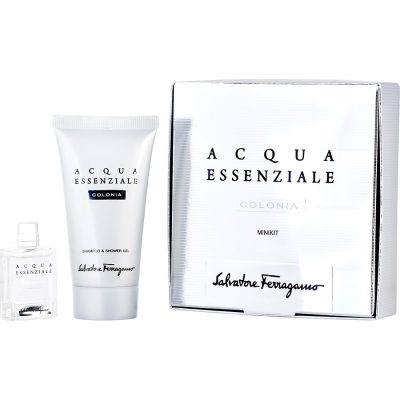 Edt Spray 0.17 Oz Mini & Shampoo And Shower Gel 1.7 Oz - Acqua Essenziale Colonia By Salvatore Ferragamo