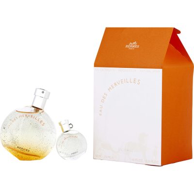 Edt Spray 1.6 Oz & Edt 0.25 Oz Mini - Eau Des Merveilles By Hermes