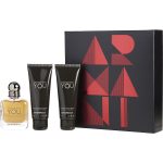 Edt Spray 1.7 Oz & 2 X Shower Gel 2.5 Oz - Emporio Armani Stronger With You By Giorgio Armani