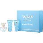 Edt Spray 1.7 Oz & Body Gel 1.7 Oz & Shower Gel 1.7 Oz - Versace Dylan Turquoise By Gianni Versace