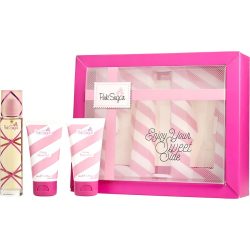 Edt Spray 1.7 Oz & Body Lotion 1.7 Oz & Shower Gel 1.7 Oz - Pink Sugar By Aquolina