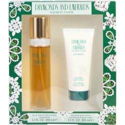 Edt Spray 3.3 Oz & Body Lotion 3.3 Oz - Diamonds & Emeralds By Elizabeth Taylor