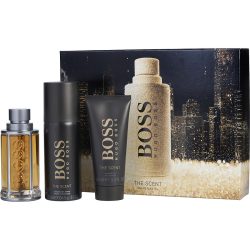 Edt Spray 3.3 Oz & Deodorant Spray 3.6 Oz & Shower Gel 3.3 Oz - Boss The Scent By Hugo Boss