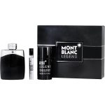 Edt Spray 3.3 Oz & Deodorant Stick 2.5 Oz & Edt Spray 0.25 Oz Mini - Mont Blanc Legend By Mont Blanc