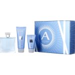 Edt Spray 3.4 Oz & Aftershave Balm 1.7 Oz & All Over Shower Gel 3.4 Oz - Chrome By Azzaro