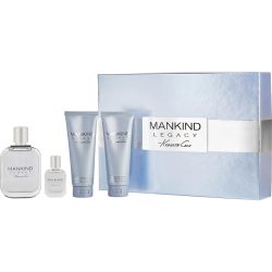 Edt Spray 3.4 Oz & Aftershave Balm 3.4 Oz & Hair And Body Wash 3.4 Oz & Edt 0.5 Oz - Kenneth Cole Mankind Legacy By Kenneth Cole