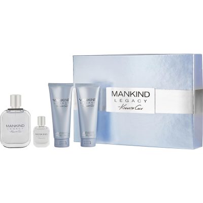 Edt Spray 3.4 Oz & Aftershave Balm 3.4 Oz & Hair And Body Wash 3.4 Oz & Edt 0.5 Oz - Kenneth Cole Mankind Legacy By Kenneth Cole